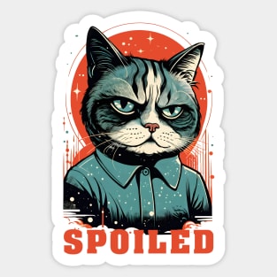 Spoiled Cat Sticker